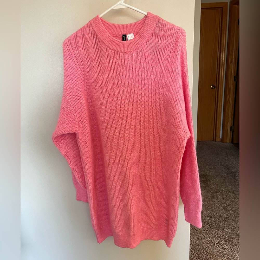 Divided tunic sweater dress